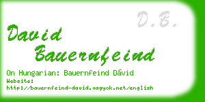 david bauernfeind business card
